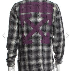Off-White 2018 Flannel Trucker Jacket
